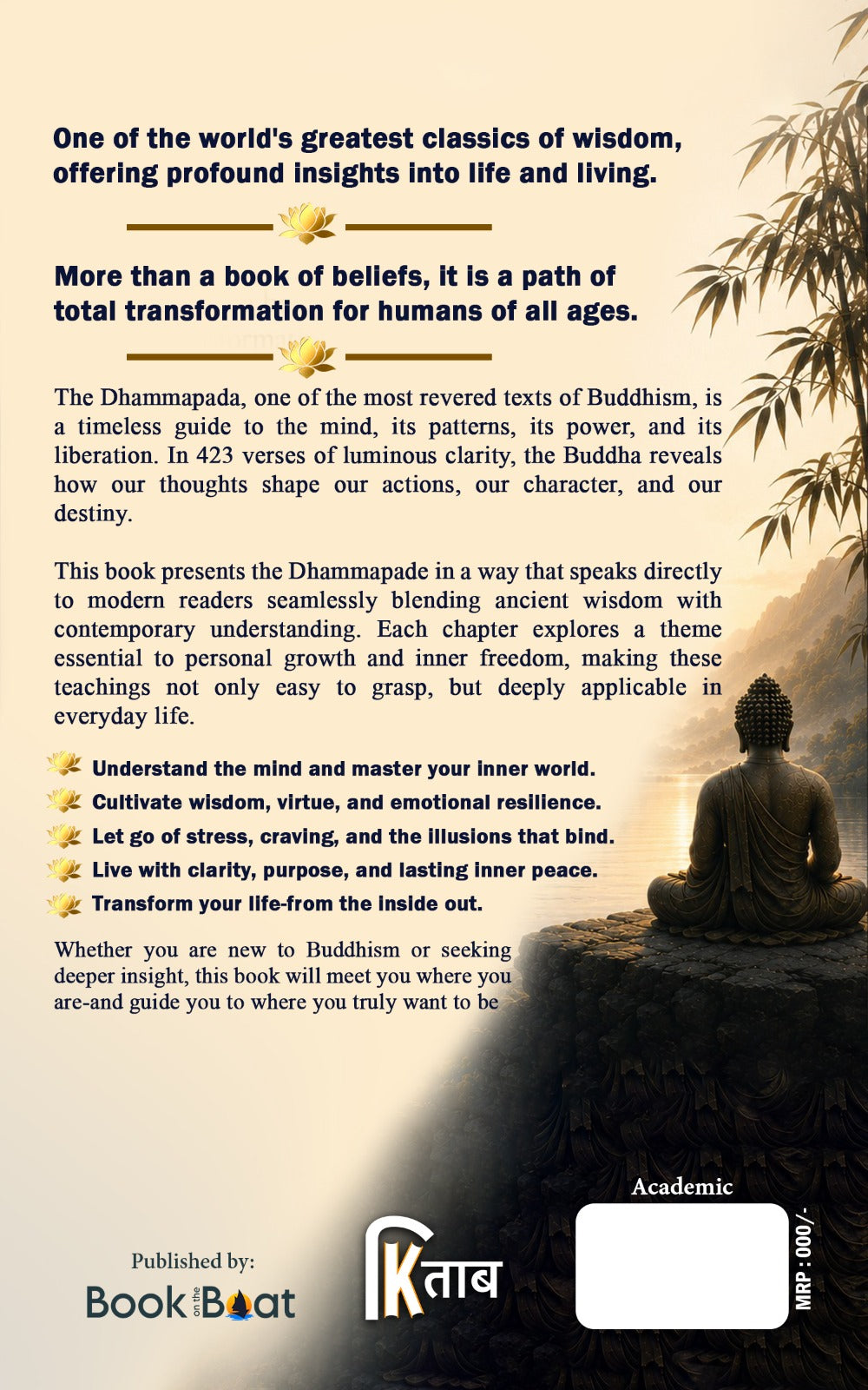 Dhammapada:The Buddha's Timeless Wisdom for Modern Life